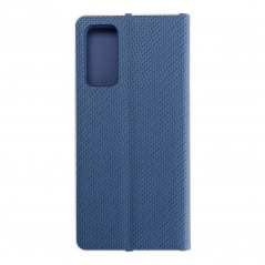 Peněženkové pouzdro LUNA Book Carbon na Samsung Galaxy S20 FE 5G Uhlíkové vlákno, Elegantní  Modrý