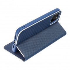 Peněženkové pouzdro LUNA Book Carbon na Samsung Galaxy S20 FE 5G 2022 Uhlíkové vlákno, Elegantní  Modrý