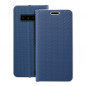 Peněženkové pouzdro LUNA Book Carbon na Samsung Galaxy S10 Uhlíkové vlákno, Elegantní  Modrý