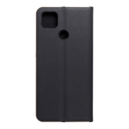 Peněženkové pouzdro LUNA Book Gold na XIAOMI Redmi 9AT Elegantní  Černý