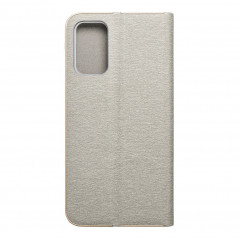 Peněženkové pouzdro LUNA Book Gold na XIAOMI Redmi 9T Elegantní  Stříbrný