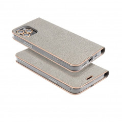 Peněženkové pouzdro LUNA Book Gold na XIAOMI Redmi 9T Elegantní  Stříbrný