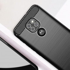 Kryt Carbon na Motorola Moto E7 Plus Elegantní  Černý