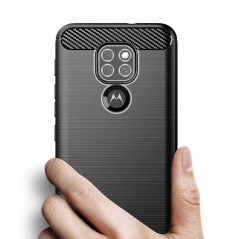 Kryt Carbon na Motorola Moto E7 Plus Elegantní  Černý