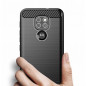 Kryt Carbon na Motorola Moto E7 Plus Elegantní  Černý