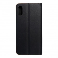 Peněženkové pouzdro LUNA Book Gold na XIAOMI Redmi 9A Elegantní  Černý