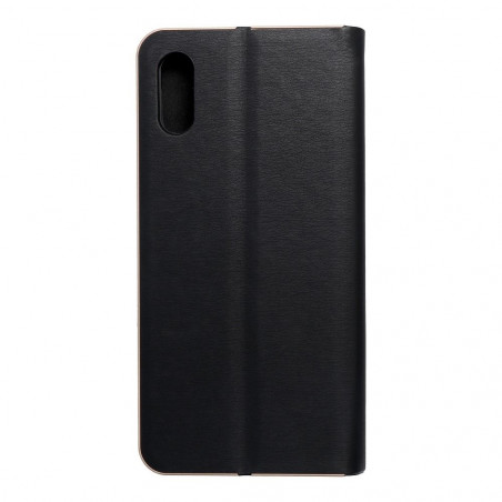 Peněženkové pouzdro LUNA Book Gold na XIAOMI Redmi 9AT Elegantní  Černý