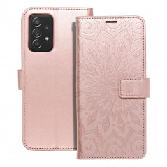 Peněženkové pouzdro MEZZO Book na Samsung Galaxy A52s 5G Mandala  Růžovo-zlatý