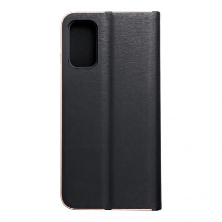 Peněženkové pouzdro LUNA Book Gold na XIAOMI Poco M3 Pro Elegantní  Černý