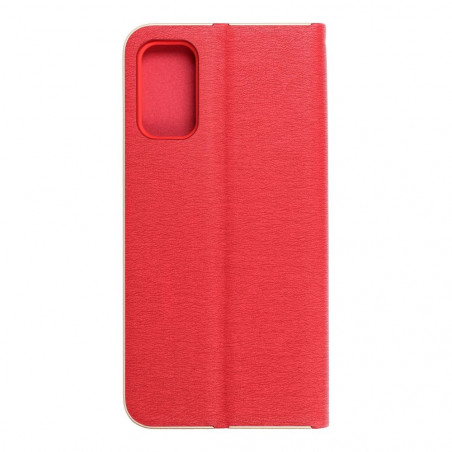 Peněženkové pouzdro LUNA Book Gold na XIAOMI Poco M3 Pro Elegantní  Červený