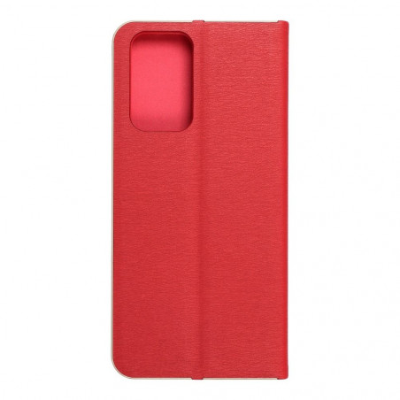 Peněženkové pouzdro LUNA Book Gold na XIAOMI Redmi Note 10 Pro Elegantní  Červený