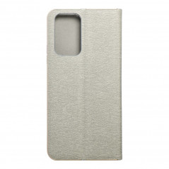 Peněženkové pouzdro LUNA Book Gold na XIAOMI Redmi Note 10 Pro Max Elegantní  Stříbrný