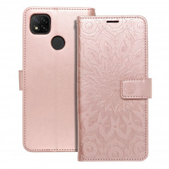 Peněženkové pouzdro MEZZO Book na XIAOMI Redmi 9I Mandala  Růžovo-zlatý