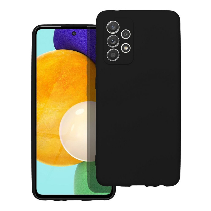Kryt Silicone na Samsung Galaxy A52 5G Elegantní  Černý