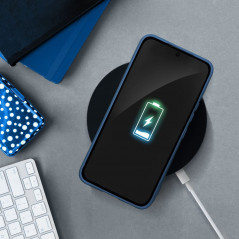 Kryt Silicone na Samsung Galaxy S21 FE 5G Elegantní  Modrý