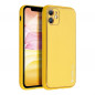 Kryt LEATHER na Apple iPhone 11 Žlutý