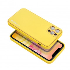 Kryt LEATHER na Apple iPhone 7 Žlutý