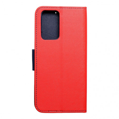 Peněženkové pouzdro Fancy Book na XIAOMI Redmi Note 10 Pro Max Červený / Námořnická modrá