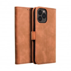 Peněženkové pouzdro TENDER Book na Apple iPhone 13 Pro Max Hnědý