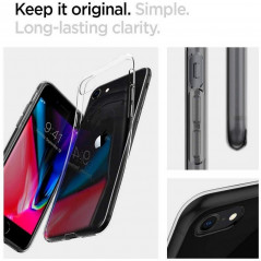 Kryt Spigen Liquid Crystal na Apple iPhone SE 2022 5G Křišťálově čistý  Průhledný