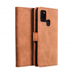 Peněženkové pouzdro TENDER Book na Samsung Galaxy A21s Hnědý