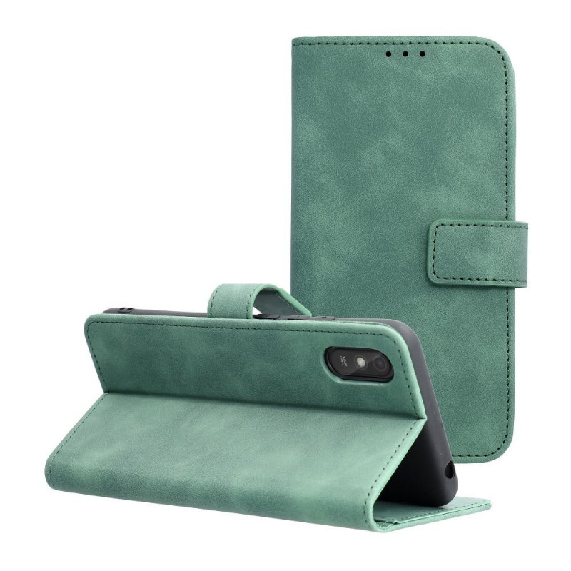 Peněženkové pouzdro TENDER Book na XIAOMI Redmi 9C NFC Zelený