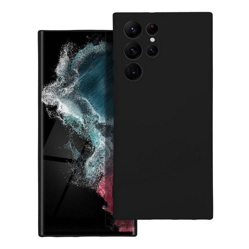 Kryt Silicone na Samsung Galaxy S22 Ultra Elegantní  Černý