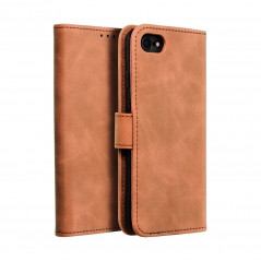 Peněženkové pouzdro TENDER Book na Apple iPhone 8 Hnědý