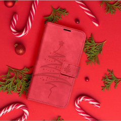 Peněženkové pouzdro MEZZO Book na XIAOMI Poco M3 Pro Strom  Červený