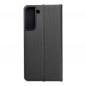 Peněženkové pouzdro LUNA Book Carbon na Samsung Galaxy S22 Plus Uhlíkové vlákno, Elegantní  Černý