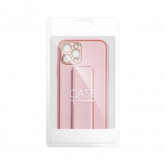 Kryt LEATHER Case Kickstand na Samsung Galaxy S20 FE 5G 2022 Růžový