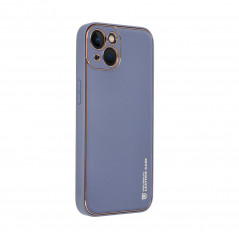 Kryt LEATHER na Apple iPhone 13 Modrý