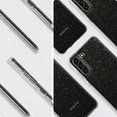 Kryt Spigen Liquid Crystal na Samsung Galaxy S21 FE 5G Křišťálově čistý  Třpytivý krystal