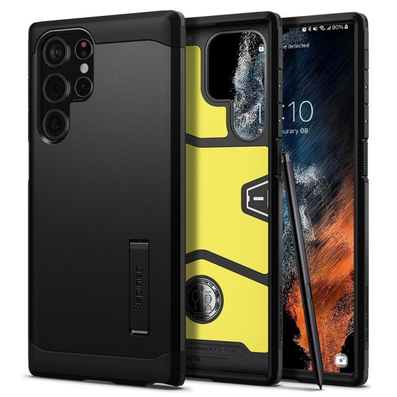 Kryt Spigen Armor na Samsung Galaxy S22 Ultra Černý