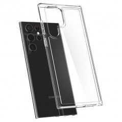 Kryt Spigen Ultra Hybrid na Samsung Galaxy S22 Ultra Křišťálově čistý  Průhledný