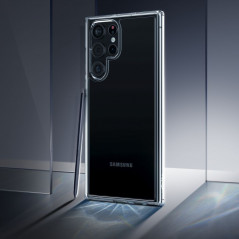 Kryt Spigen Ultra Hybrid na Samsung Galaxy S22 Ultra Křišťálově čistý  Průhledný