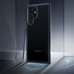 Kryt Spigen Ultra Hybrid na Samsung Galaxy S22 Ultra Křišťálově čistý  Matná černá