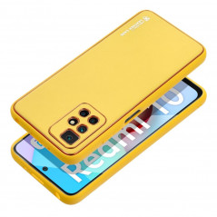 Kryt LEATHER na XIAOMI Redmi 10 Žlutý