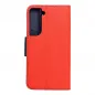 Peněženkové pouzdro Fancy Book na Samsung Galaxy S22 Červený / Námořnická modrá