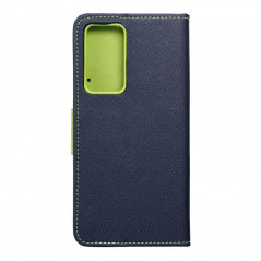 Peněženkové pouzdro Fancy Book na XIAOMI 12 Pro Námořnická modrá / Limetkovo zelený