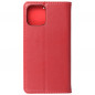 Peněženkové pouzdro Leather case SMART PRO na Apple iPhone 12 Elegantní  Vinově červený