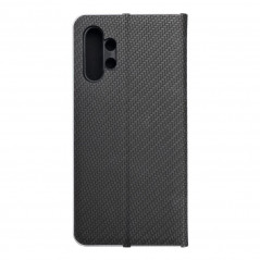 Peněženkové pouzdro LUNA Book Carbon na Samsung Galaxy A13 LTE Uhlíkové vlákno, Elegantní  Černý