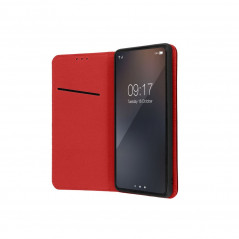 Peněženkové pouzdro Leather case SMART PRO na XIAOMI 11T PRO Elegantní  Vinově červený