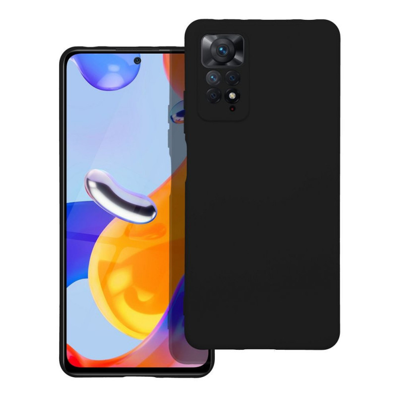 Kryt Silicone na XIAOMI Redmi Note 11 Pro Elegantní  Černý