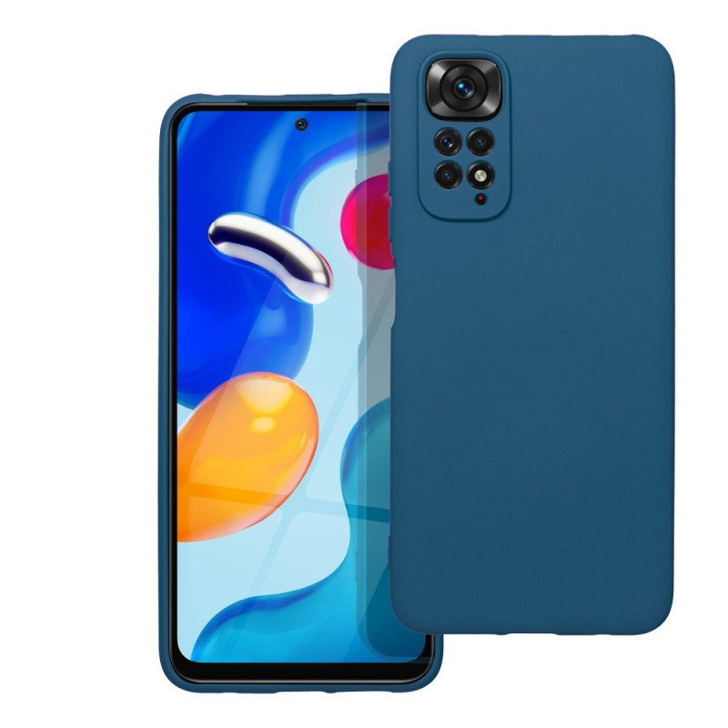 Kryt Silicone na XIAOMI Redmi Note 11 Pro Elegantní  Modrý