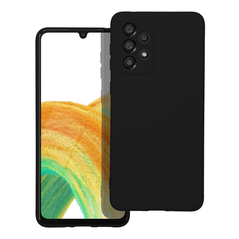 Kryt Silicone na Samsung Galaxy A33 Elegantní  Černý