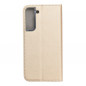 Peněženkové pouzdro Smart Case Book na Samsung Galaxy S22 Plus Zlatý
