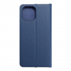 Peněženkové pouzdro LUNA Book Carbon na XIAOMI Mi 11 Lite Uhlíkové vlákno, Elegantní  Modrý