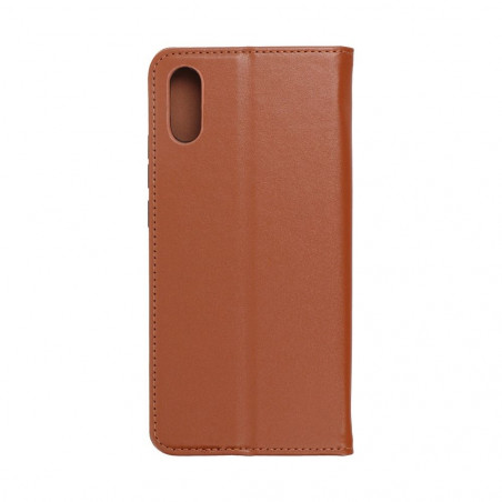 Peněženkové pouzdro Leather case SMART PRO na XIAOMI Redmi 9C Elegantní  Hnědý