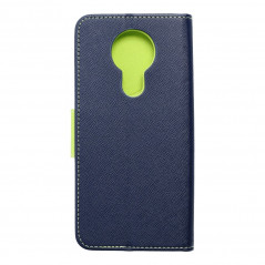 Peněženkové pouzdro Fancy Book na Nokia 3.4 Námořnická modrá / Limetkovo zelený